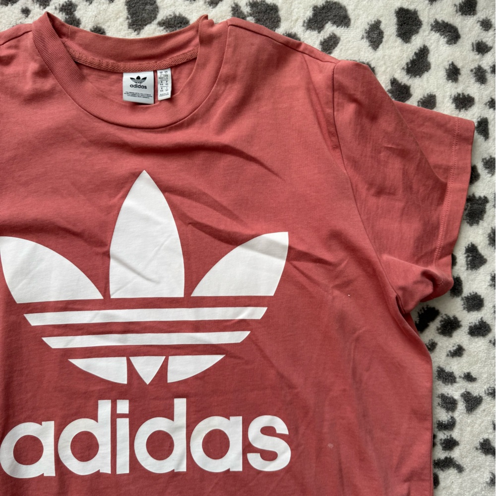 Women’s Adidas Oversized T-Shirt : Pale Pink : Size Lg : Worn Once
